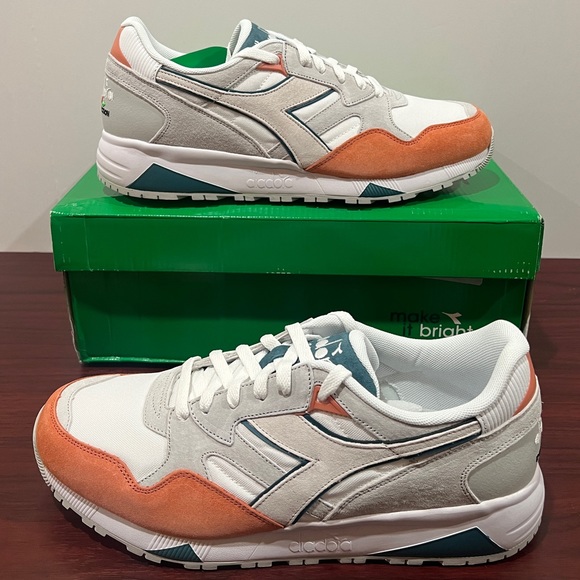 Diadora, N9002, 501.177735/C3134, Grey, White, Orange & Blue - Picture 10 of 13
